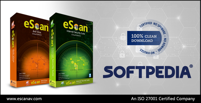 eScan products receive 100% clean certificate from Softpedia